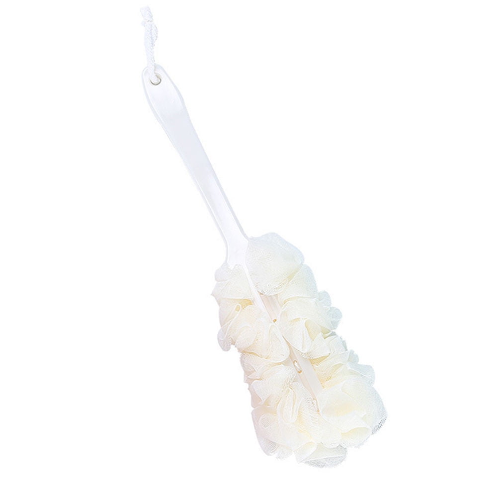 PALIFEUR Back Scrubber for Shower, Soft Loofah with Handle, Fluffyies Loofah on a Stick, Exfoliating Shower Sponge with Handle, Bath Brush, Shower Sponge Loofah Back Scrubber Clear