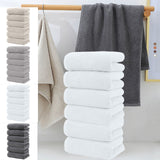 Clearance! PALIFEUR 6 Pcs Cotton Towels Soft Bath Towels, Highly Absorbent Towels for Bathroom Kitchen Gym, Quickly-Dry Towel Set, 13x30 Inch Gray