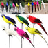 PALIFEUR Fake Parrot, 10 x 0.4 Inch Realistic Artificial Birds Model, Fade Birds for Garden Patio Yard Lawns Tropical Tree Wall, Decorative Birds Red