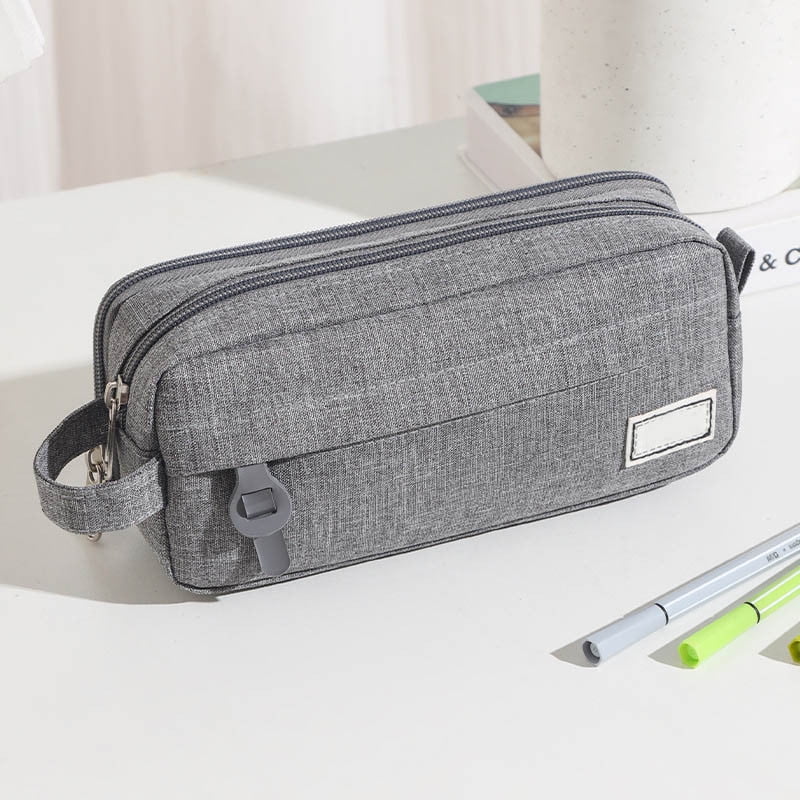 PALIFEUR Pencil Case Large Capacity Pencil Pouch, Multi-layer Aesthetic Pen Bag, Sturdy Multifunctional Pencil Bag, Pencil Box, Sky Blue Z-3-Gray