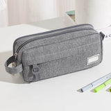 PALIFEUR Pencil Case Large Capacity Pencil Pouch, Multi-layer Aesthetic Pen Bag, Sturdy Multifunctional Pencil Bag, Pencil Box, Sky Blue Z-3-Gray