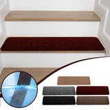 PALIFEUR Stair Treads for Wooden Steps, Soft Stair Treads, 8 x 30 Inch Reusable Carpet Stair Treads, Washable Stair Runners for Wooden Steps Non Slip Stair Rugs #1_Gray