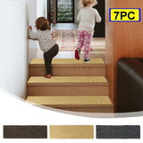 PALIFEUR Stair Treads for Wooden Steps, Soft Stair Treads, 8 x 30 Inch Reusable Carpet Stair Treads, Washable Stair Runners for Wooden Steps Non Slip Stair Rugs Brown