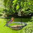 PALIFEUR Bird Feeders for Outdoors Hanging Bird Feeder Wild Birds Feeder, Birdfeeders Outside Hanging, Wild Small Large Bowl Feeders for Garden (Diameter 15.7", Hight 1.97") Black