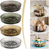 Xuniizn Multipurpose Lazy Susan Organizer - 360 Rotating Spice Rack Turntable for Kitchen Cabinet Storage & Table Top Display Gray