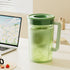 PALIFEUR Water Pitcher with Lid, 2 L Plastic Pitcher for Tea & Juice Water, Hot/Cold Water Jug, Tea Pitcher, Juice Pitcher, 13.5 x 7.2 x 4.7 Inch Z-7-Green