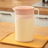 PALIFEUR Water Pitcher with Lid, 2 L Plastic Pitcher for Tea & Juice Water, Hot/Cold Water Jug, Tea Pitcher, Juice Pitcher, 13.5 x 7.2 x 4.7 Inch Z-8-Pink