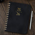 Xuniizn Academic Planner 2025-2026, Daily, Weekly & Monthly Planner, Journaling Notebooks for Work, Spiral Notebook, Twin-Wire Binding Day and Weekly Agenda for Work, Daily Planner Black