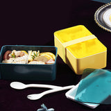 Xuniizn Bento Box Adult Lunch Box, Containers for Adults Men Women, Lunchable Food Container with Utensils, Sauce Jar, Muffin Liners, Microwave & Dishwasher Safe Blue#8