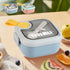 Xuniizn Bento Box Adult Lunch Box, Containers for Adults Men Women, Lunchable Food Container with Utensils, Sauce Jar, Muffin Liners, Microwave & Dishwasher Safe Pink