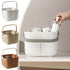 Xuniizn Plastic Shower Caddy Portable Bucket, Cleaning Shower Basket with Handle Compartments Storage Organizer for Bathroom Kitchen College Dorm Sink C