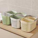 Xuniizn Plastic Shower Caddy Portable Bucket, Cleaning Shower Basket with Handle Compartments Storage Organizer for Bathroom Kitchen College Dorm Sink F