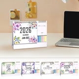 Dmlowu 2026 Desk Calendar - 8x10 inch Desk Calendar 2026-2027, 12 Months Desk Calendar Runs From January 2026 To December 2026, Exquisite Desk Calendar 2026 A