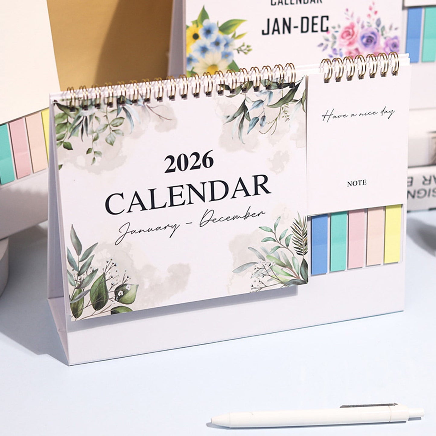 Dmlowu 2026 Desk Calendar - 8x10 inch Desk Calendar 2026-2027, 12 Months Desk Calendar Runs From January 2026 To December 2026, Exquisite Desk Calendar 2026 L