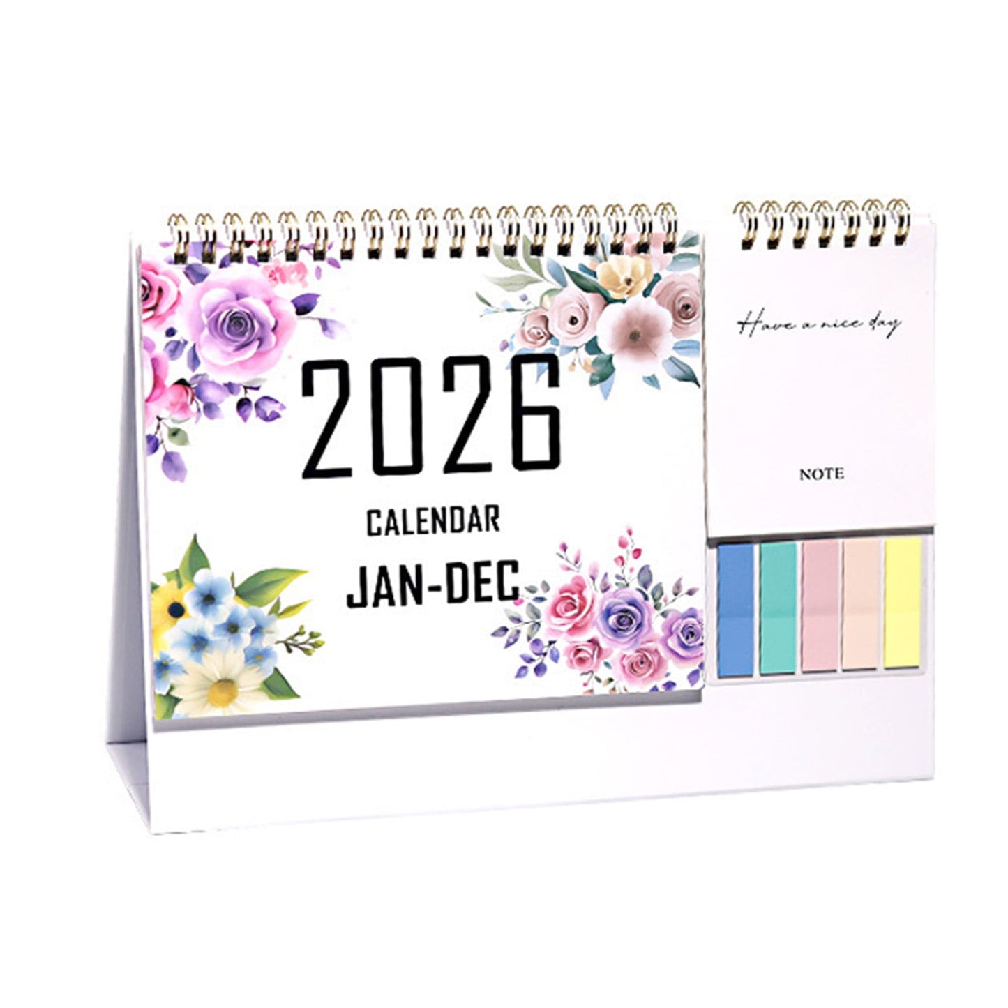 Dmlowu 2026 Desk Calendar - 8x10 inch Desk Calendar 2026-2027, 12 Months Desk Calendar Runs From January 2026 To December 2026, Exquisite Desk Calendar 2026 O