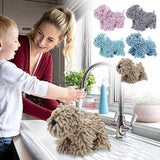 PALIFEUR Hangable Towels Cute Dog Hand Towels, Highly Absorbent Kitchen Towels Soft Thicker Hand Towels for Bathroom Funny Cartoon Gifts for Women Kitchen Bathroom Decor, Blue Pink