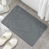 PALIFEUR Stone Bath Mat, 16x24" Quick Drying Diatomaceous Earth Bath Mat Super Absorbent Non Slip Stone Bath Mats Washable Rug for Bathroom Floor Kitchen Shower Dark Gray