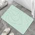 PALIFEUR Stone Bath Mat, 16x24" Quick Drying Diatomaceous Earth Bath Mat Super Absorbent Non Slip Stone Bath Mats Washable Rug for Bathroom Floor Kitchen Shower, Dark Gray Green