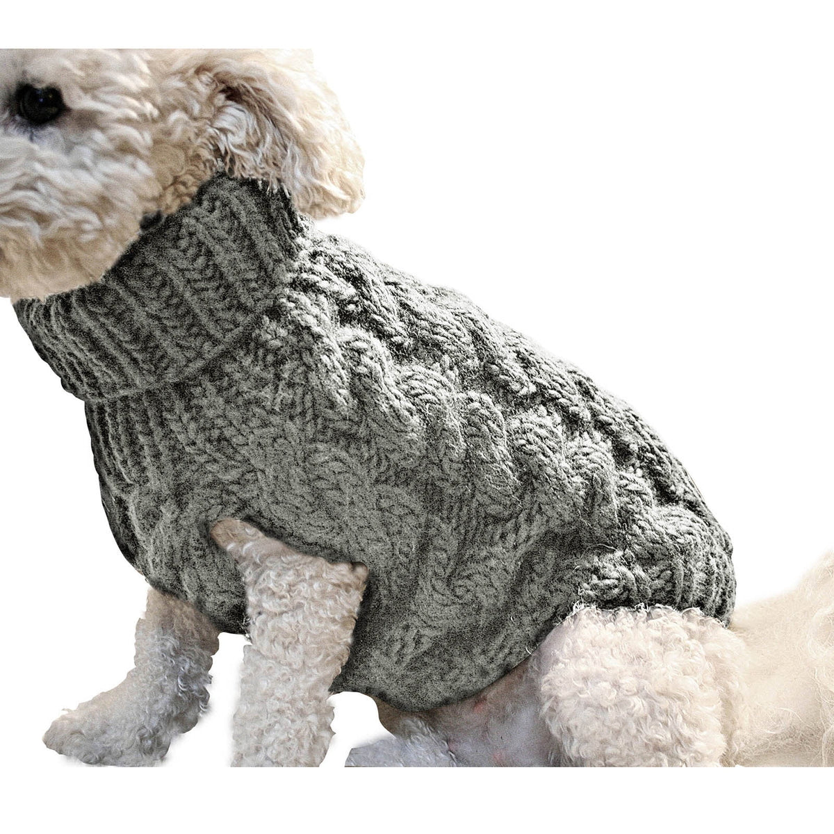 Xuniizn Dog Sweater for Small Medium Dogs, Warm Comfortable Winter Pet Clothes, Cute Knitted Sleeveless Pet Sweaters for Puppies, Cats, Dog Apparel & Accessories S Gray