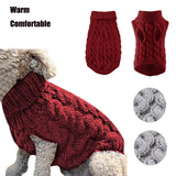 Xuniizn Dog Sweater for Small Medium Dogs, Warm Comfortable Winter Pet Clothes, Cute Knitted Sleeveless Pet Sweaters for Puppies, Cats, Dog Apparel & Accessories L Red
