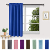 Xuniizn Blackout Curtains for Bedroom Thermal Insulated - 100%Polyester Black Out Curtains 2 Panels Set Room Darkening Window Curtains for Living Room, Light Blue CTN-LB