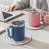 Tyidzon Insulated Coffee Mug, 20oz Stainless Steel Tumbler with Slider Lid Travel Coffee Cups with Handle for Camping Office Home, Blue ZF_