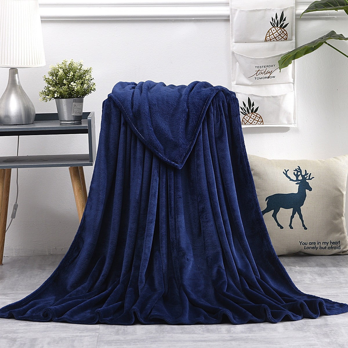 Shldybc Bath Sheets Towels for Adults 19.6x27.5 Inch Super Absorbent Soft Plush Pool Towel, Bath Towel Bath Sheets for Bathroom Pool Beach Navy#S