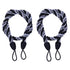 LSLJS Curtain Tiebacks Clearance Under $5! Curtain Holdbacks, 2PCS Curtain Tie Backs for Curtains, Ropes Tie Backs for Curtain Cord Buckle Tiebacks Tie Backs Beige Black