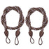 LSLJS Curtain Tiebacks Clearance Under $5! Curtain Holdbacks, 2PCS Curtain Tie Backs for Curtains, Ropes Tie Backs for Curtain Cord Buckle Tiebacks Tie Backs Beige Coffee