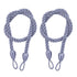 LSLJS Curtain Tiebacks Clearance Under $5! Curtain Holdbacks, 2PCS Curtain Tie Backs for Curtains, Ropes Tie Backs for Curtain Cord Buckle Tiebacks Tie Backs Beige Gray