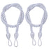 LSLJS Curtain Tiebacks Clearance Under $5! Curtain Holdbacks, 2PCS Curtain Tie Backs for Curtains, Ropes Tie Backs for Curtain Cord Buckle Tiebacks Tie Backs Beige White