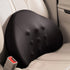 LSLJS Lumbar Cushion Memory Foam Lumbar Support Pillow for Car - Mid/Lower Back Support Cushion - for Car Seat, Office Chair, Car Lumbar Support Cute Car Pandas Lumbar Pillow Car Interior Supplies A-Black