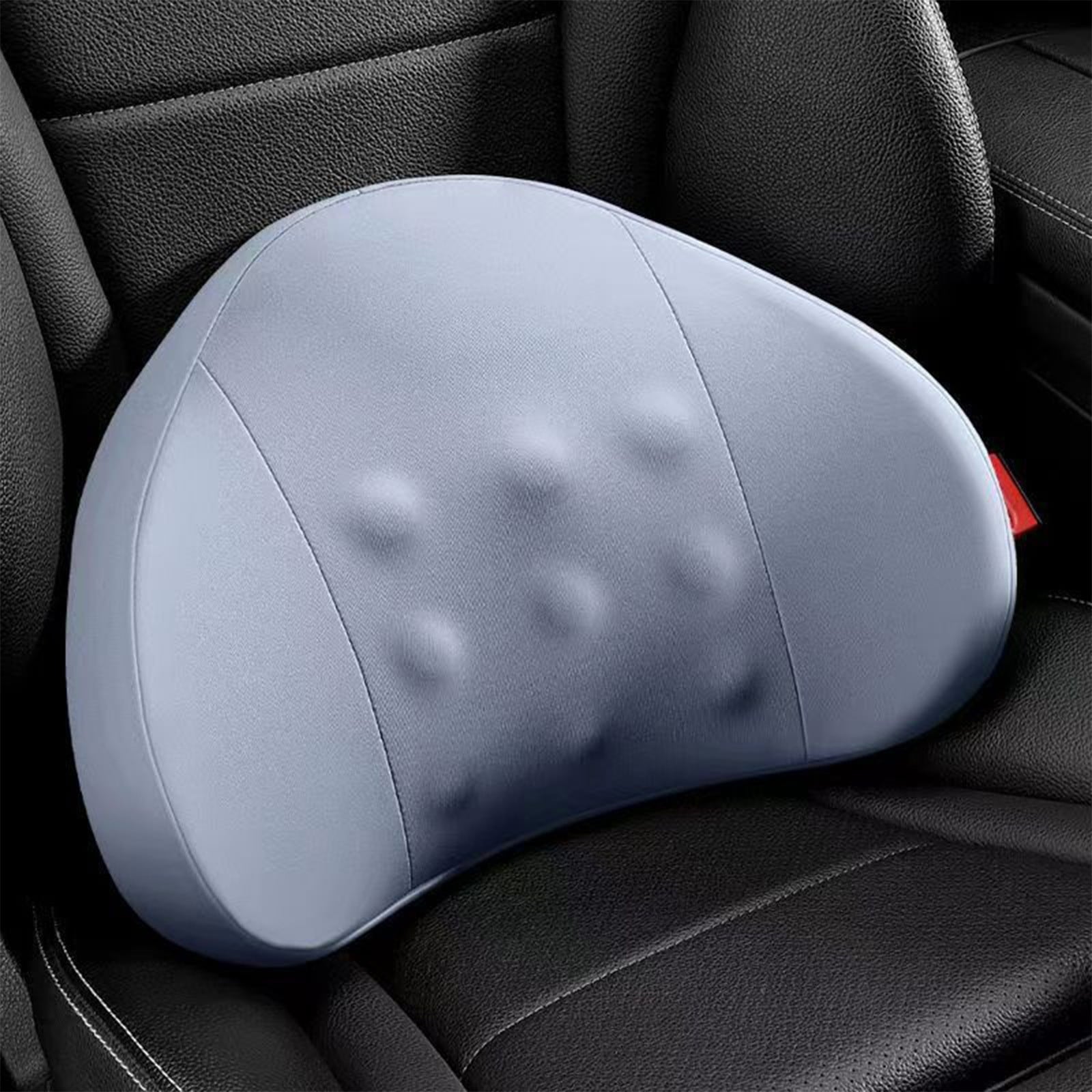 LSLJS Lumbar Cushion Memory Foam Lumbar Support Pillow for Car - Mid/Lower Back Support Cushion - for Car Seat, Office Chair, Car Lumbar Support Cute Car Pandas Lumbar Pillow Car Interior Supplies A-Light Blue
