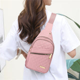 Suncoda Sling Bag for Women, Crossbody Sling Backpack Small Sling Bag Multipurpose Crossbody Shoulder Bag Travel Hiking Backpack, Sling Bag for Men #1-Pink