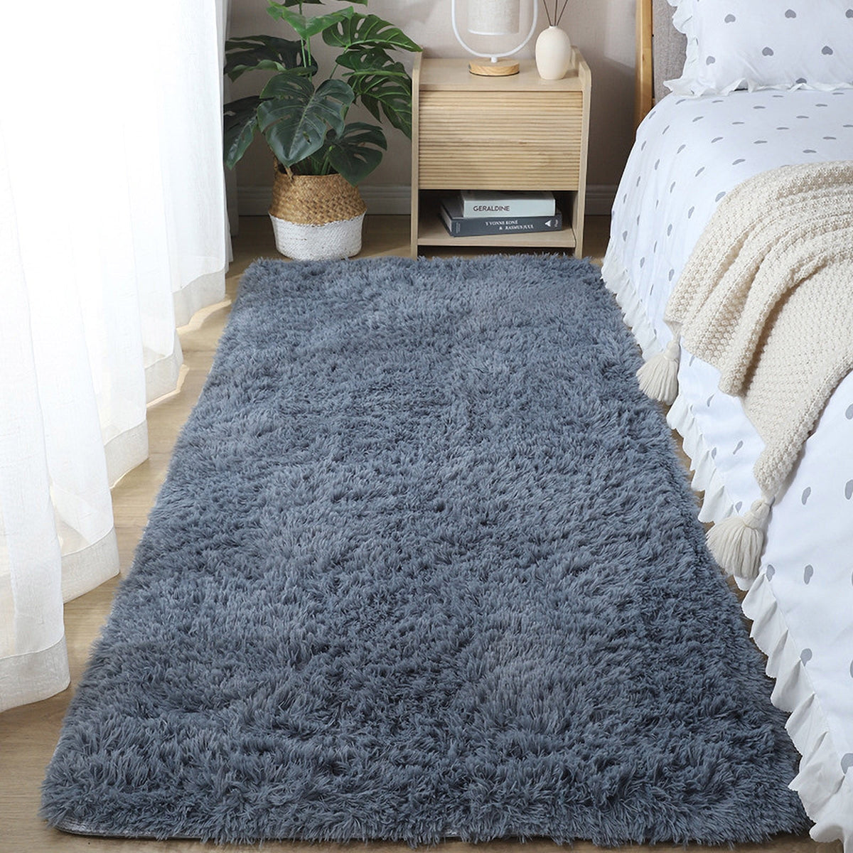 Under $20 Tyidzon Rugs for Bedroom Ultra Soft Modern Area Rug Living Room Rug, Rug Home Room Plush Carpet Decor Bedroom Rugs Gray