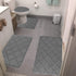 Clearance Tyidzon Bathroom Rugs 4 Piece Ultra Soft & Non-Slip Memory Foam Bath Mats for Bathroom, Absorbent Quick-Drying Bath Mats for Shower Bathroom Floor Rugs Dark Gray