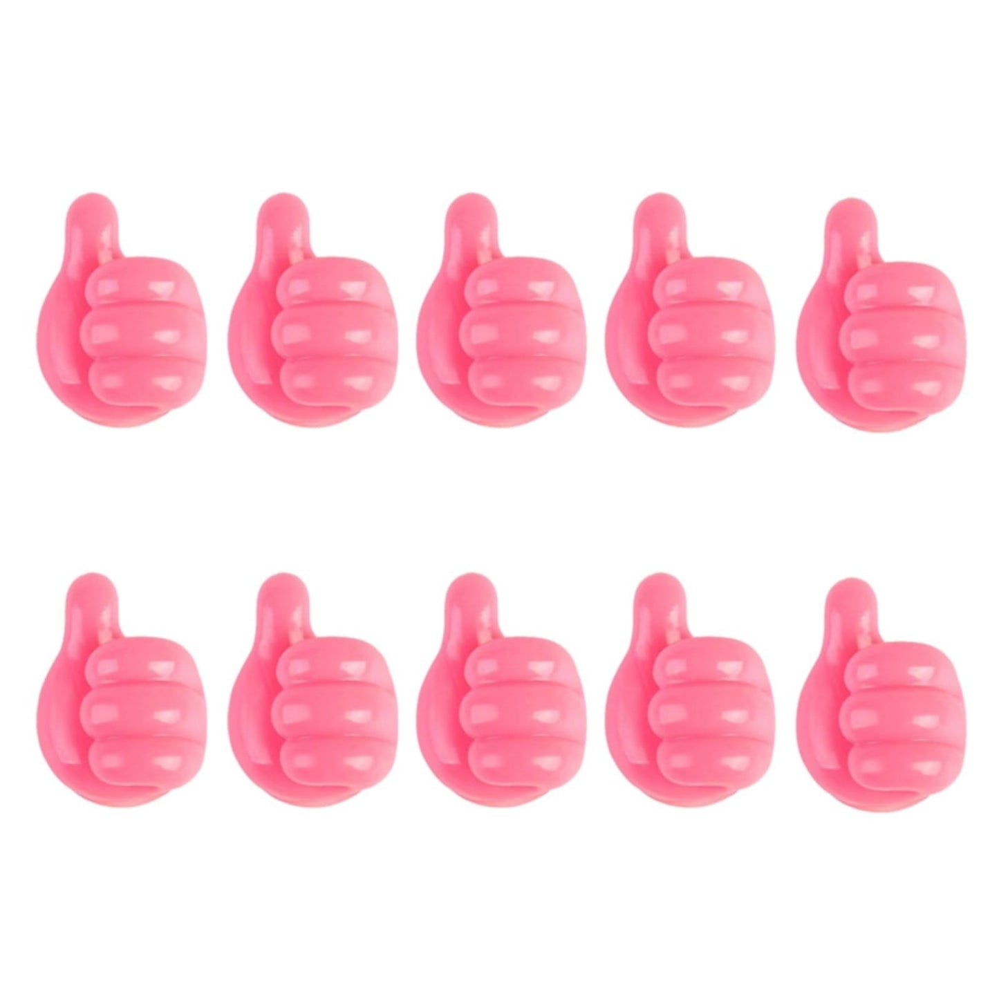 JWDX Hooks Clearance! Thumb Hook Hub Cable Fixing Device Data Cable Storage and Fixing Device Cable Management Device Scratch Hole and Adhesive Hook Clearance Sale Pink