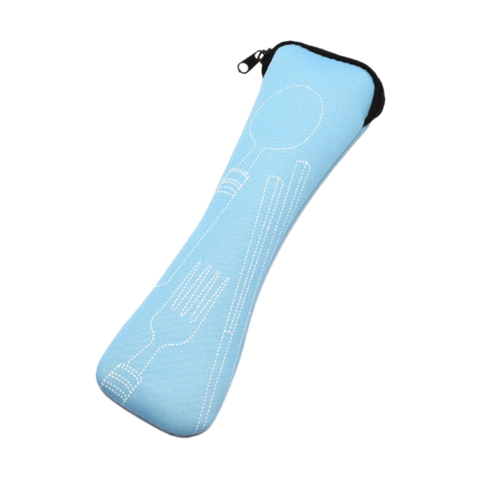Face and Storage Bags Clearance! JWDX Portable Cutlery Storage Bag Blue, Zipper Tableware Bag Portable Wear Fabric Tableware Spoon Fork Storage Pouch(Not Included Tableware) Blue