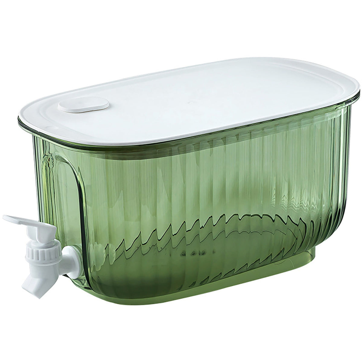 JWDX Glass and Bottle Clearance, Refrigerator Specific Cold Water Jug with Faucet Household Large Capacity Fruit Juice Cold Drink Barrel Lemon Fruit Tea Beverage Barrel Cold Water Jug. Green
