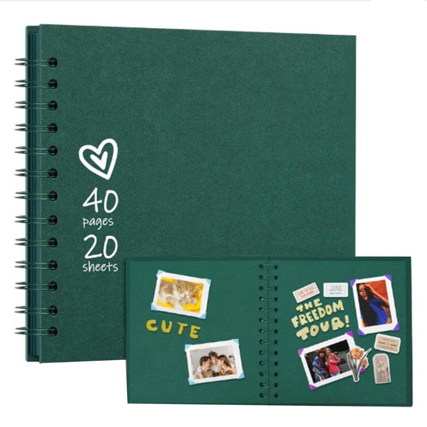 Greeting Card Clearance! JWDX (Green) Diy Wedding Baby Scrapbook Album, Create Your Own Diy Wedding and Baby Scrapbook Photo Albums The Perfect Way To Remember The Beautiful Moments! B
