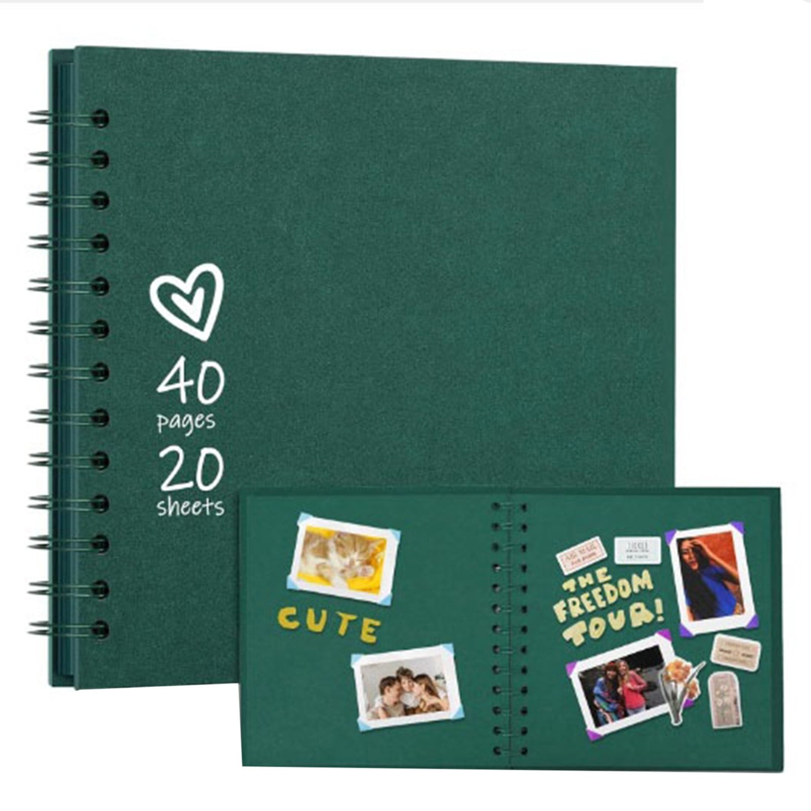 Greeting Card Clearance! JWDX (Green) Diy Wedding Baby Scrapbook Album, Create Your Own Diy Wedding and Baby Scrapbook Photo Albums The Perfect Way To Remember The Beautiful Moments! B