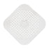 JWDX Strainers Clearance, Square Drain Cover for Shower Drain Hair Catcher Flat Silicone Plug for Bathroom and Kitchen Filter Shower Drain Flat Strainer Stopper Z1-White