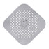 JWDX Strainers Clearance, Square Drain Cover for Shower Drain Hair Catcher Flat Silicone Plug for Bathroom and Kitchen Filter Shower Drain Flat Strainer Stopper Grey