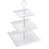 JWDX Cake Stand Clearance! Three-Tier Cake Stand, Three-Tier Fruit Plate, Afternoon Tea Plate H, Cake Stand Fruit Dried Stand Dessert Stand Dessert Fruit Stand Set Plastic Housekeeping & Organizers Z1-White