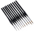 JWDX Brushes Clearance, Paint Brushes, Painting Pen, Art Tools, Brush Set, Round Tip Brushes Nylon Brushes Artist Wood Brushes for Oil Watercolor Face Nail Arts Miniature and Rock Painting Black