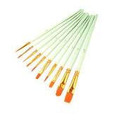 JWDX Brushes Clearance, Paint Brushes, Painting Pen, Art Tools, Brush Set, Round Tip Brushes Nylon Brushes Artist Wood Brushes for Oil Watercolor Face Nail Arts Miniature and Rock Painting Z2-Mint Green