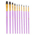 JWDX Brushes Clearance, Paint Brushes, Painting Pen, Art Tools, Brush Set, Round Tip Brushes Nylon Brushes Artist Wood Brushes for Oil Watercolor Face Nail Arts Miniature and Rock Painting Z7-Purple