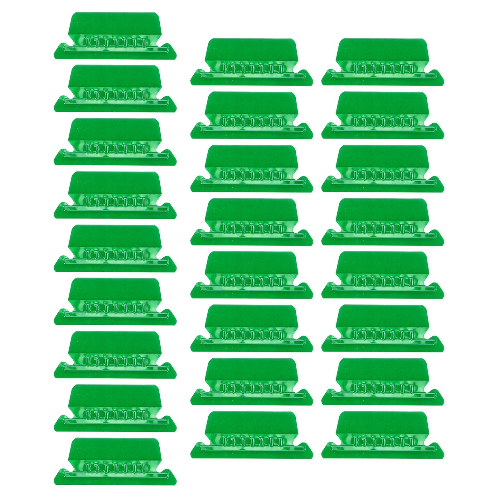 JWDX Label Index Clip Clearance, Reading Supplies, File Folder Tabs 25 Hanging File Folder Tabs and 25 Inserts for Quick Organize and Identification Plastic Hanging Files Easy to Read Green