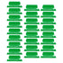 JWDX Label Index Clip Clearance, Reading Supplies, File Folder Tabs 25 Hanging File Folder Tabs and 25 Inserts for Quick Organize and Identification Plastic Hanging Files Easy to Read Green
