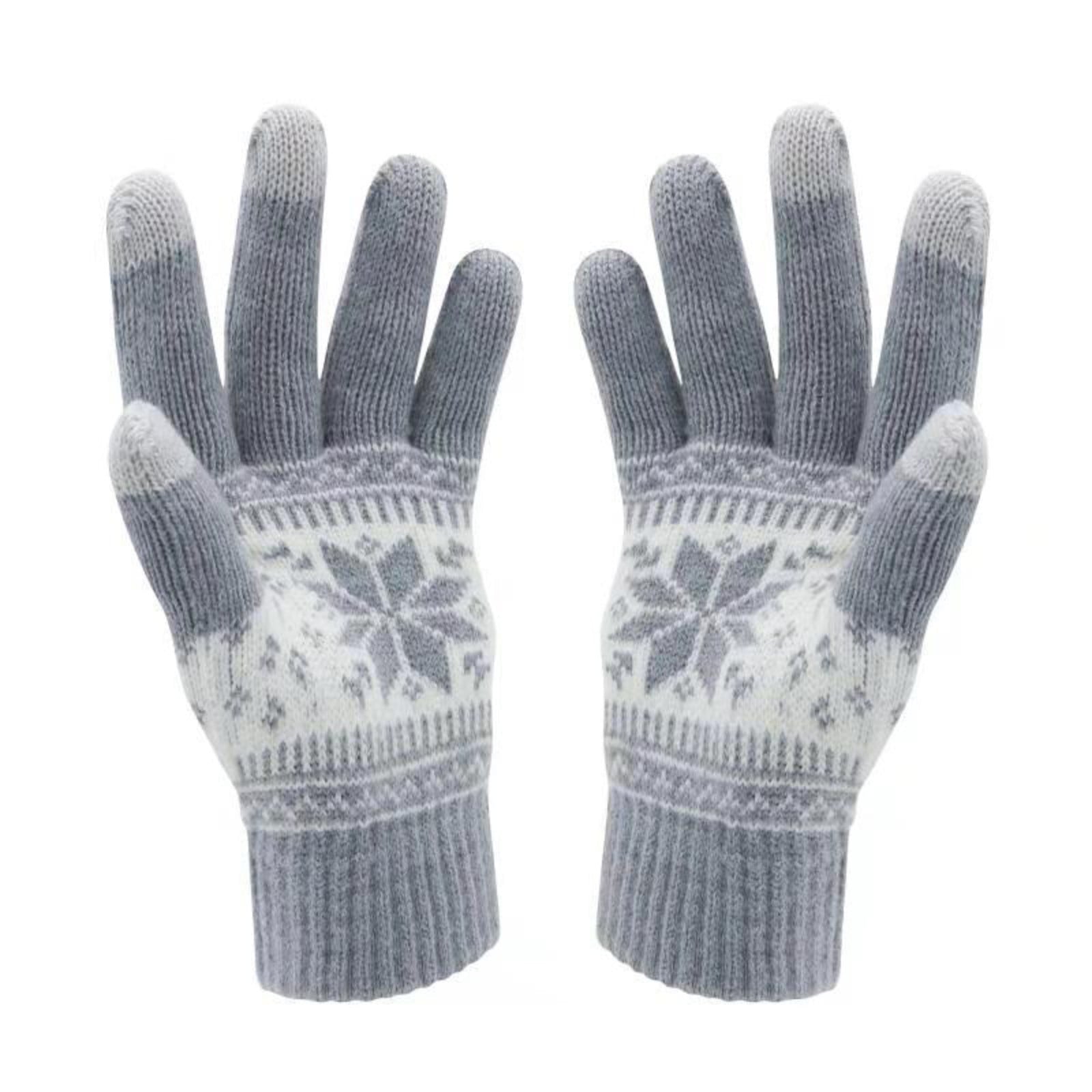 JWDX Gloves Clearance, Winter Gloves, Adult Women Men's Warm Gloves, Outdoor Ski Riding Gloves, Windproof and Fleece Gloves A